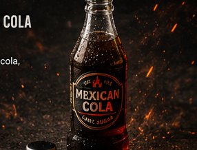 A frosty glass bottle of cane-sugar Mexican cola.