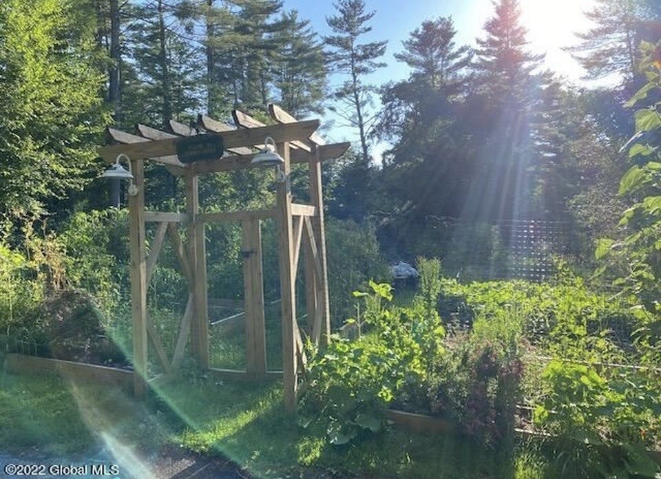 The garden on the Keiter homestead in Petersburg, NY
