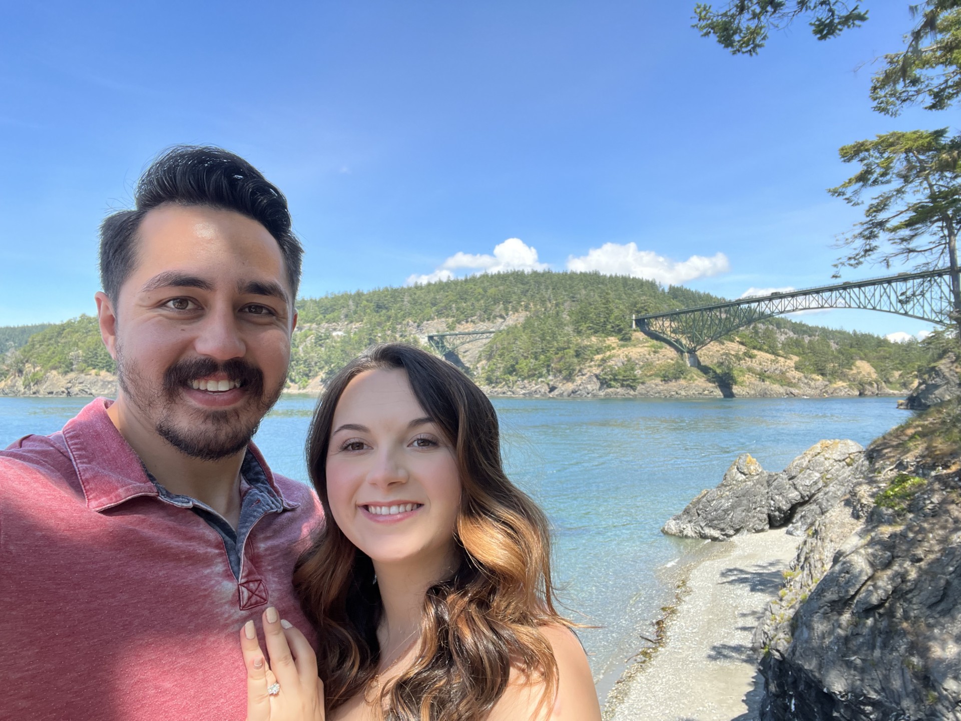 Olivia and Alex Keiter on Whidbey Island, Washington