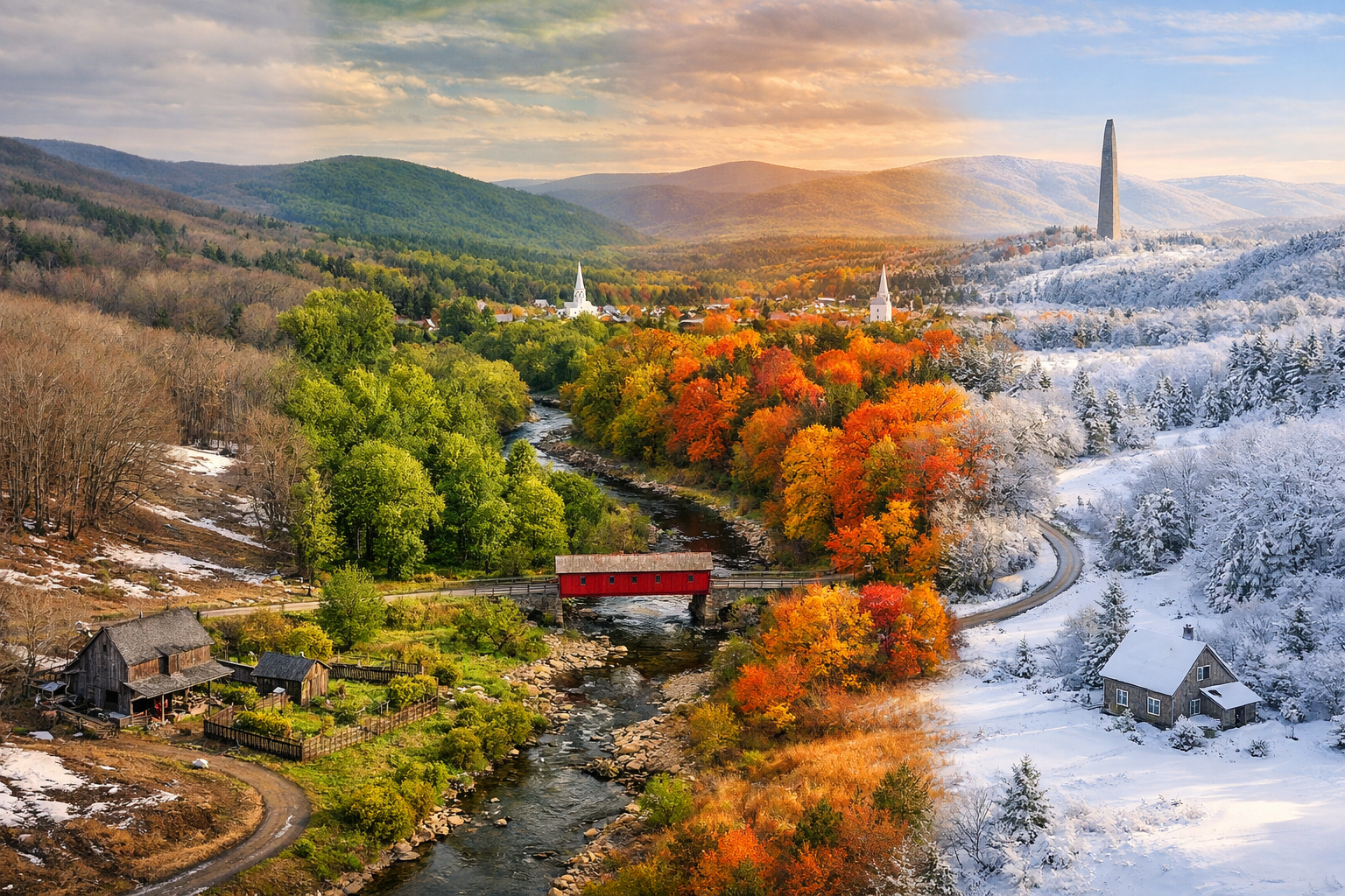 Four seasons blended, day